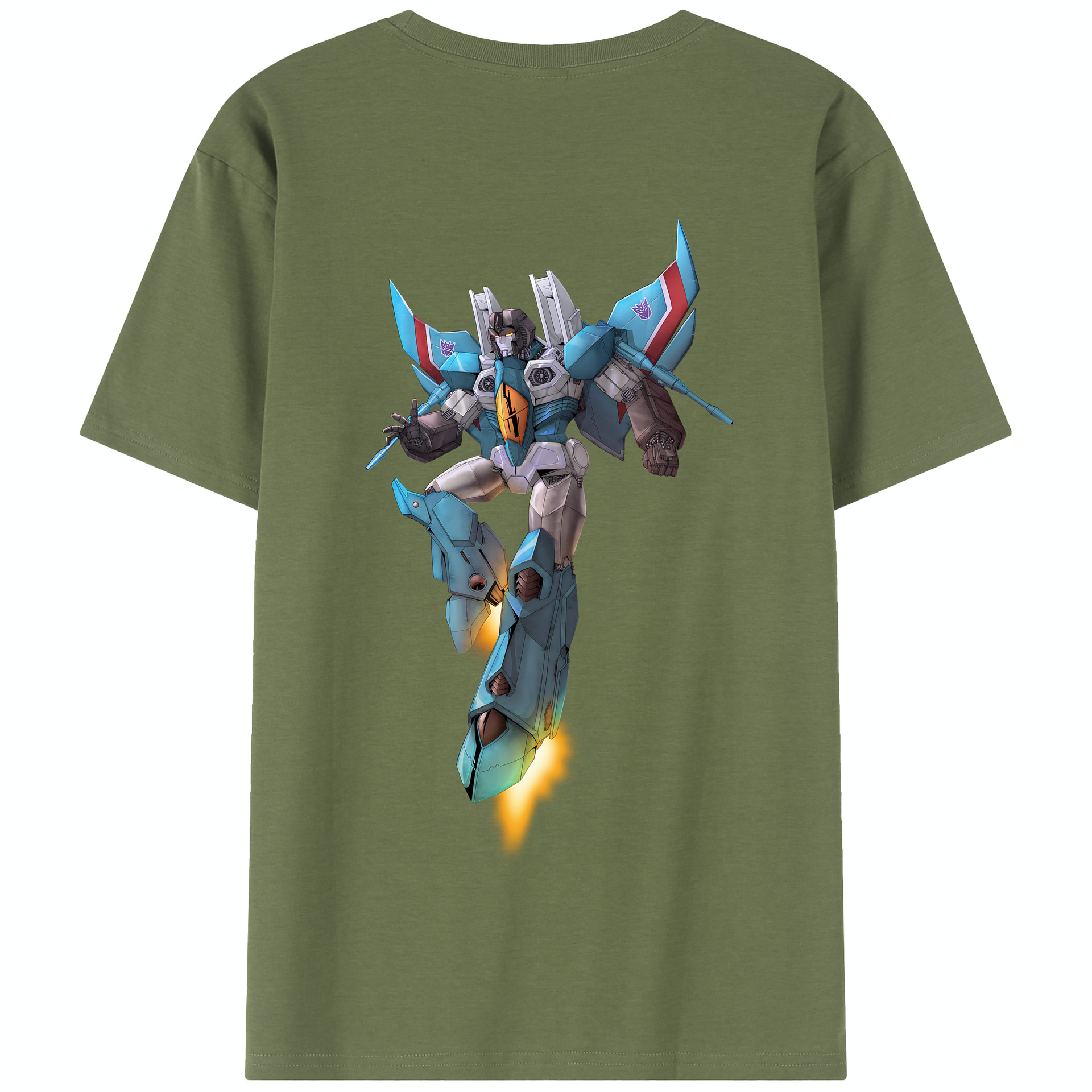 （画像用） Transformers トランスフォーマー 綿100％半袖Tシャツ（背面プリント）